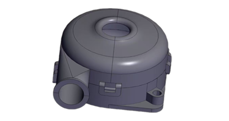 3D for BA5030H24B-A plastic case without inlet structure