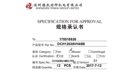 datasheet for DCH12038VH48B-C1701