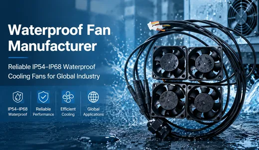 Waterproof Fan Manufacturer: Reliable IP54-IP68 Cooling Fans for Global Industries