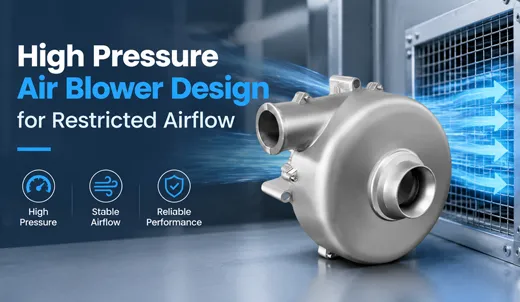 High Pressure Air Blower Design for Restricted Airflow