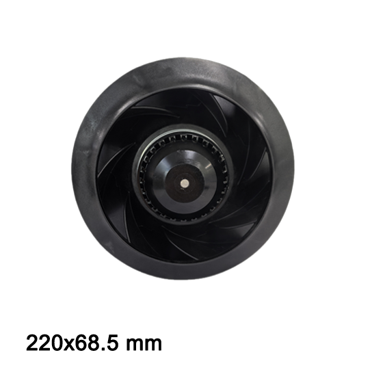 TKFAN 220mm AC centrifugal fan front view