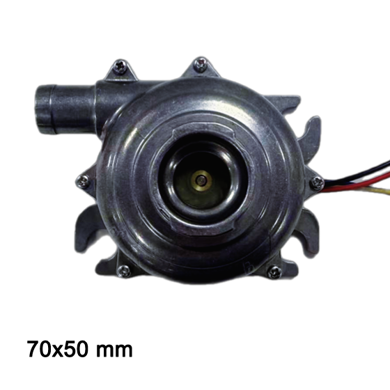 BA7050H12B-D260920 7050 blower top inlet view, 12V DC