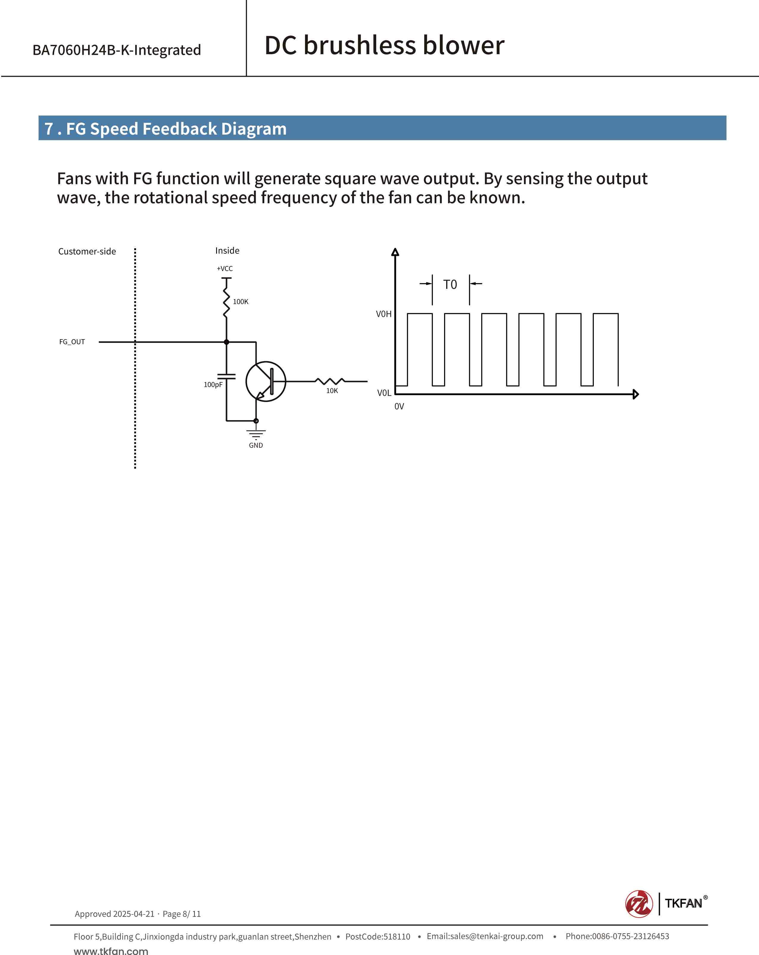 FG Speed Feedback Diagram BA7060H24B