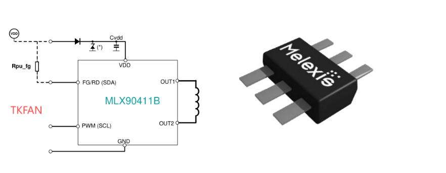 Ultra-Thin DC Miniature Fan Hall Sensor