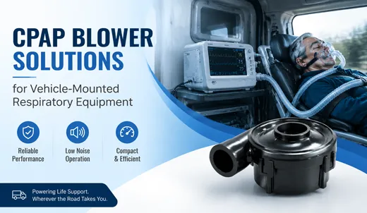 CPAP Blower Solutions for Vehicle-Mounted Respiratory Equipment | TKFAN