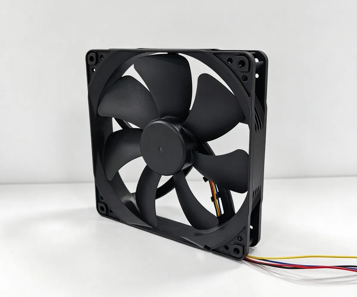 12V DC Fan DA14025M12B-B261009 Side Angle View