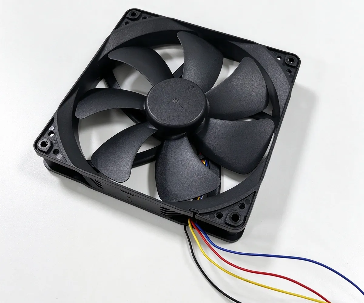 12V DC Fan DA14025M12B-B261009 Top Angled View