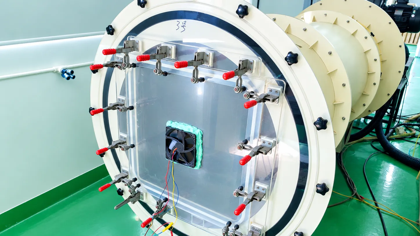 12V DC Fan Mounted inside Professional Aerodynamic Wind Tunnel System